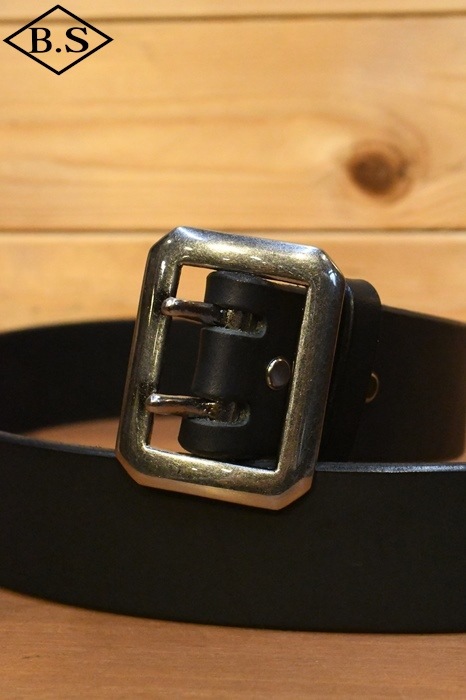 レインボーカントリー ベルト RAINBOW COUNTRY RCL-60001 LEATHER BELT ダブルピンベルト BLACk
