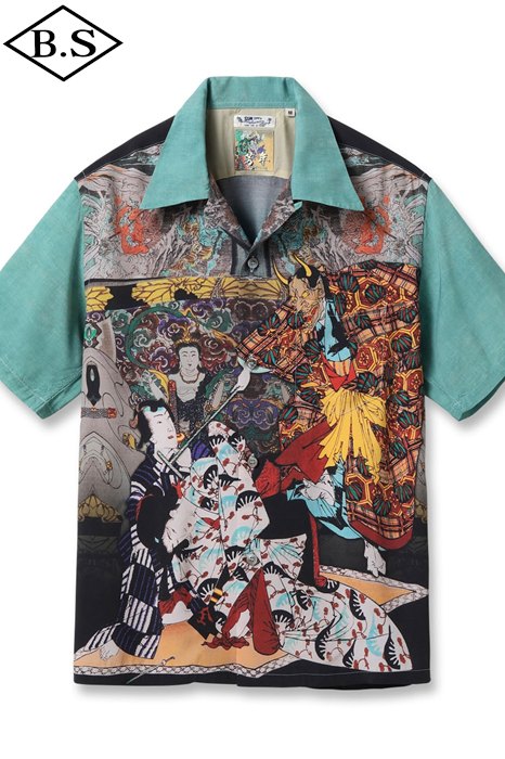 サンサーフ SUN SURF アロハシャツ SS39531 SUN SURF × 月岡芳年 SPECIAL EDITION “偐紫田舎源氏”