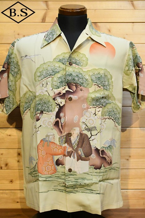サンサーフ SUN SURF SS39231 アロハシャツ SPECIAL EDITION “FLOWER BLOOMING FOLKTALE” BEIGE