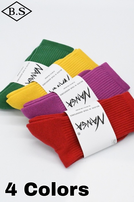 ナンガ NANGA ソックス PLAYFUL COLOR SOCKS プレイフルカラーソックス
