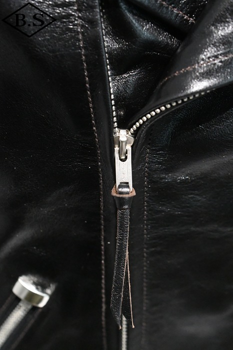 茶芯ホースハイド スタンダードスタイル メンズ 革ジャン ダブル