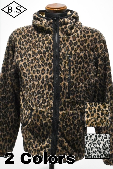 CUSHMAN / クッシュマン CUSHMAN ジップパーカー 66930 LEOPARD FLEECE