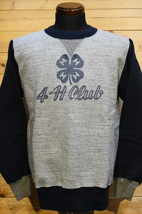 ホワイツビル スウェット WHITES VILLE WV69040 TWO-TONE SWEAT ヘザーグレー
