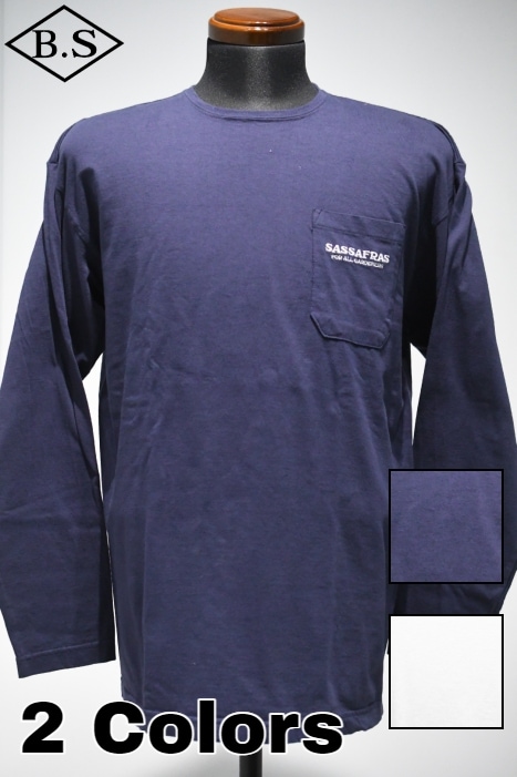 ササフラス SASSAFRAS 長袖Tシャツ SF-242201 SCREAMING TOOLS TLpusty black