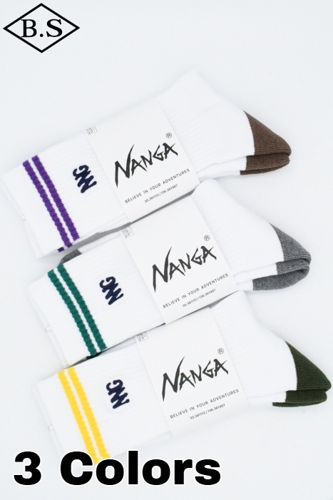 ナンガ NANGA ソックス NNG COLOR STRIPE SOCKS NNG カラーストライプソックス