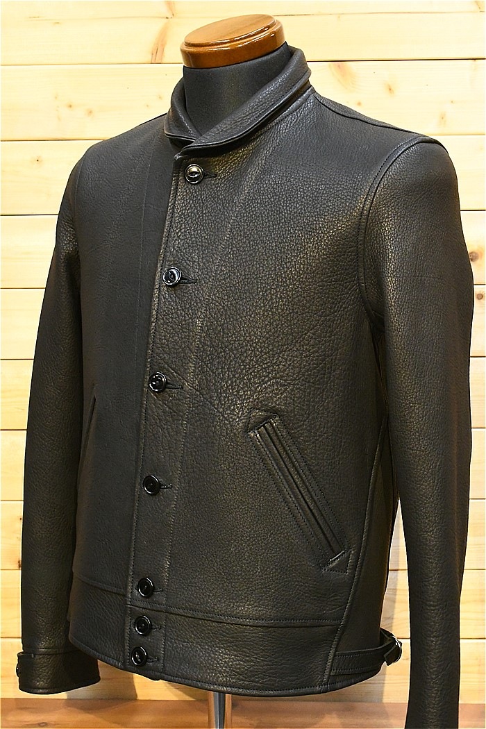 FINE_CREEK_LEATHERS / ファインクリーク＆コー FINECREEK＆CO レザージャケット ACJK039 Ale jacket Deer エールジャケット ブラック