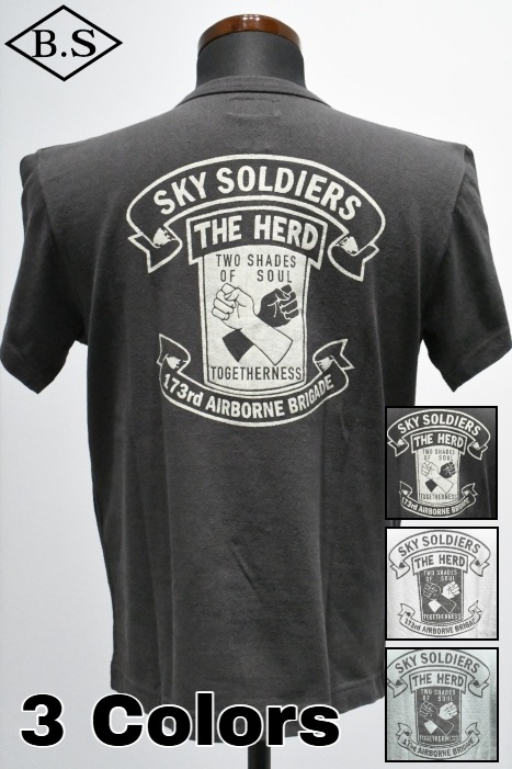 コリンボ COLIMBO Tシャツ ZA-0414 Norwalk Cotton Tee SKY SOLDIERS