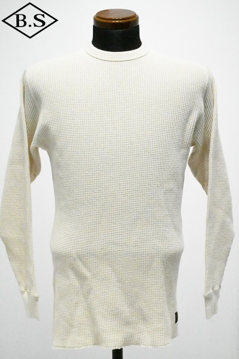 トロフィークロージング TROPHY CLOTHING 長袖Tシャツ TE-21 Heavy Waffle Mil L/S Tee
