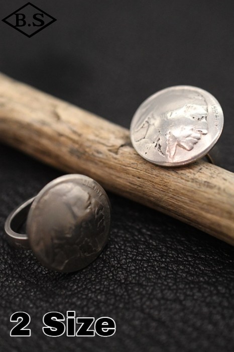インディアンジュエリー INDIAN JEWELRY アクセサリー シルバーリング ナバホ族 Nameless 5セントコインリング Type A