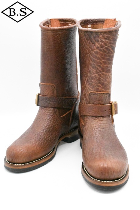 ワイツーレザー Y’2 LEATHER ブーツ BB-01 BULL HIDE ENGINEER BOOTS RED BROWN