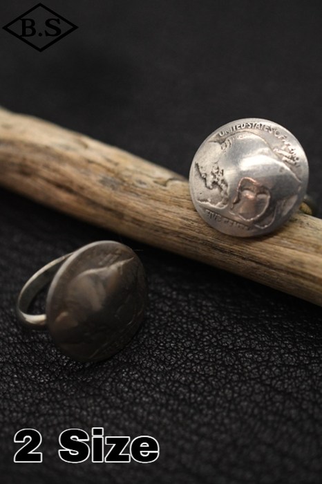 インディアンジュエリー INDIAN JEWELRY アクセサリー シルバーリング ナバホ族 Nameless 5セントコインリング Type B