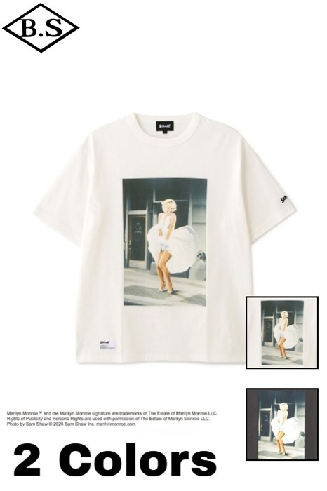 Schott / ショット schott Tシャツ 7826134025 MARILYN MONROE PHOTO T
