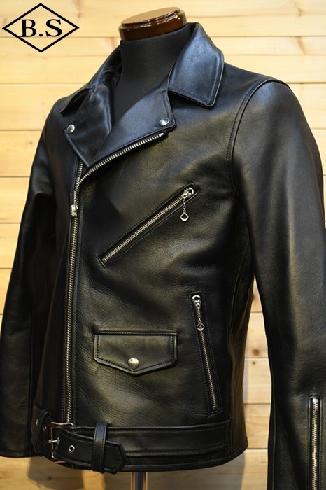 REBEL レベル 牛革 レザージャケット フルジップ COW LEATHER ライダースジャケット メンズ レザージャケット 本革 ライダース