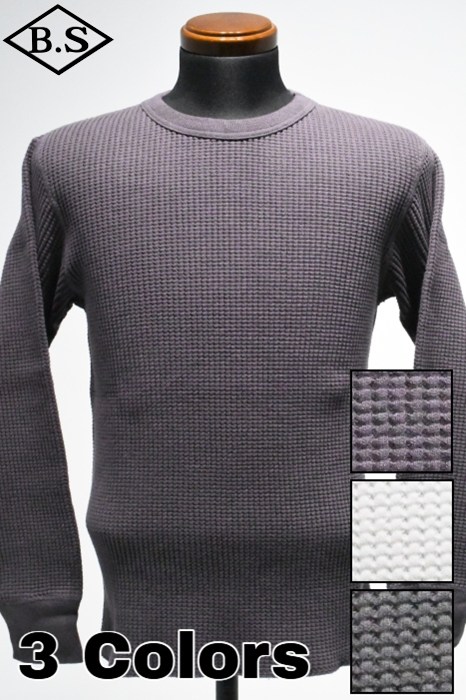 ウエス UES 長袖Tシャツ 60BW ビッグワッフルＴシャツ