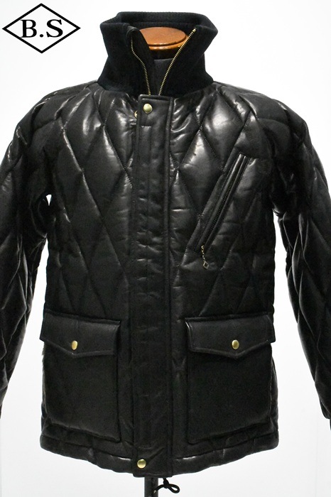 ウエストライド WESTRIDE  レザージャケット ALL NEW RACING DOWN JACKET2 RELAX FIT/PLD BLK HORSE