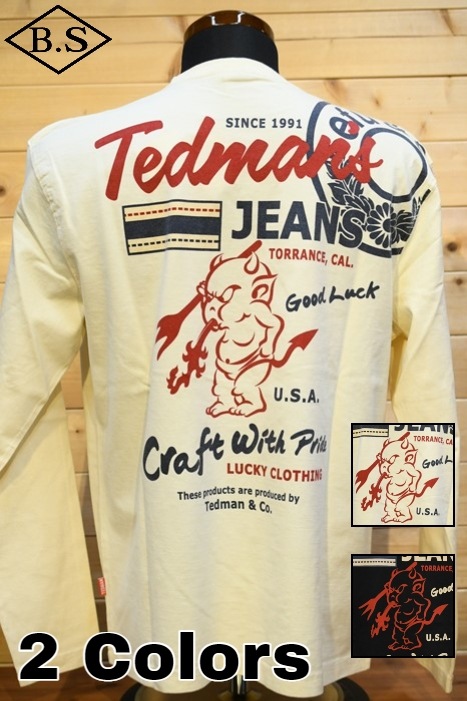 テッドマンＴシャツ TEDMAN TDLS-351 グッドラック ジーンズ