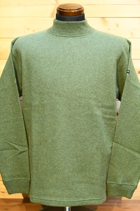 フェローズ PHERROW'S ニット 22W-PMNS1 モックネックニットソー GREEN