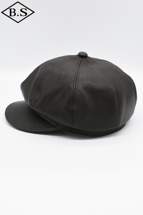 Y'2 LEATHER PRODUCTS ブラックキャスケット M LEATHER CASQUETTE - STEER OIL[ LC-04 ] | Y'2 LEATHER