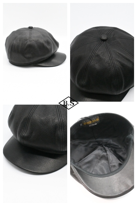 Y'2 LEATHER PRODUCTS ブラックキャスケット M Y'2 LEATHER ワイツーレザー キャップ LC-04 ステアオイル