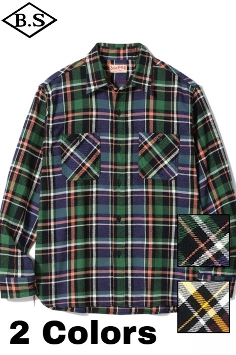 シュガーケーン SUGAR CANE 長袖シャツ Lot No. SC29566 / TWILL CHECK WORK SHIRT 