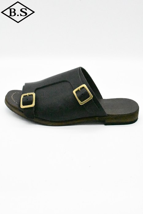 MOTO / モト MOTO サンダル 16501 DOUBLE BUCKLE SANDAL / BLACK