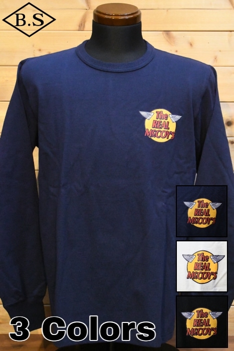 リアルマッコイズ 長袖Tシャツ　ネイビー　42 すべての商品 / リアルマッコイズ REAL McCOYS 長袖Tシャツ MC24003