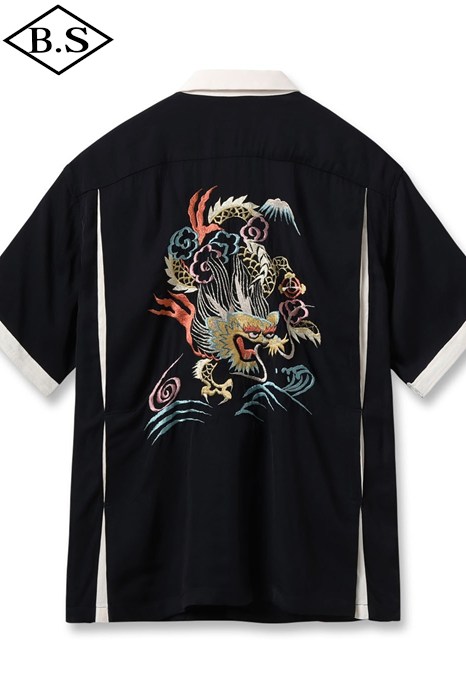 テーラー東洋 TAILOR TOYO 半袖シャツ Lot No. TT39701 / SUKA SHIRT “DRAGON” / BLACK