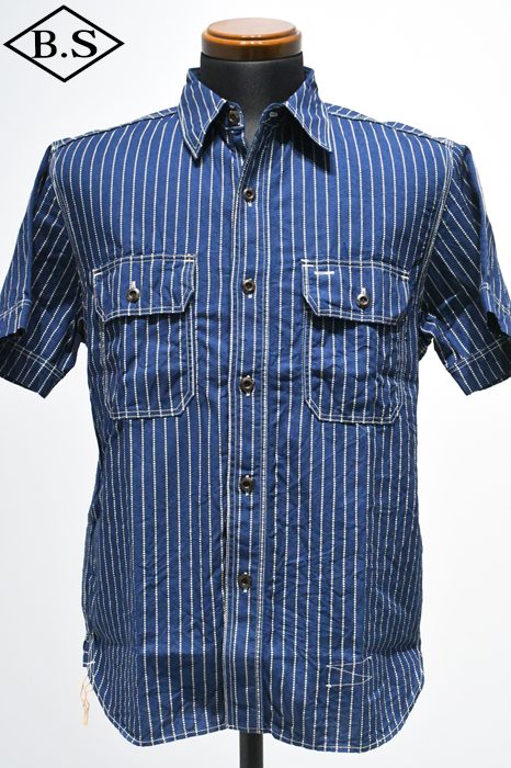 ジェラード  JELADO 半袖シャツ JP12123 Unionworkers S/S Shirt Indigo