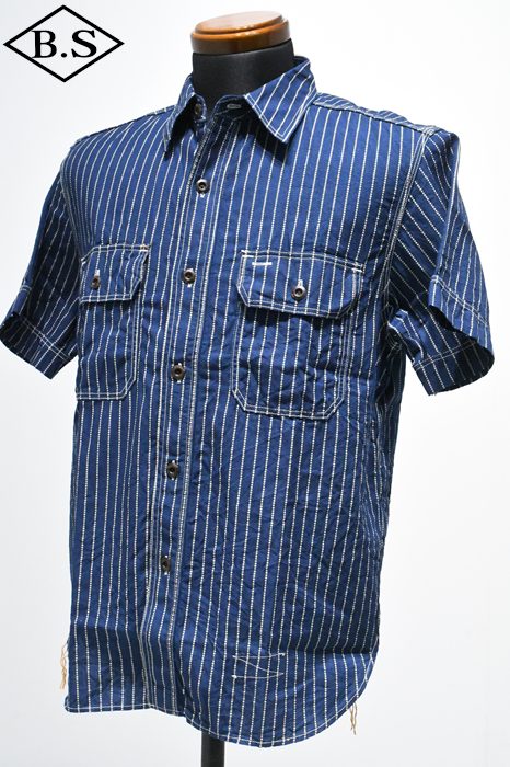 ジェラード　ＪＥＬＡＤＯ　半袖　シャツ JELADO ジェラード PIRATE OF BLUE DYE 総柄 刺繍 半袖 シャツ