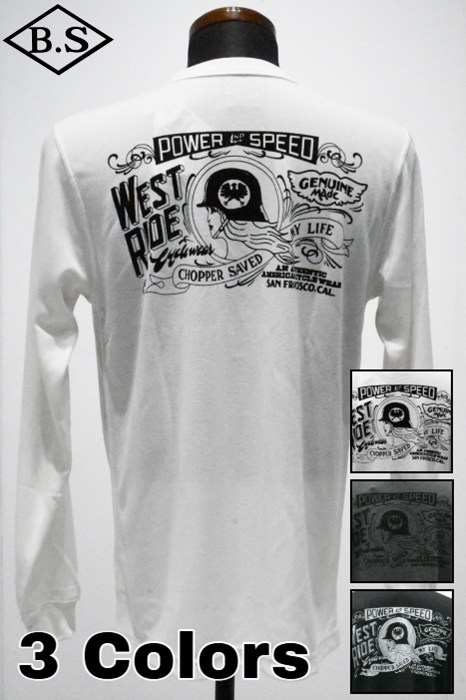 ウエストライド WESTRIDE 長袖Tシャツ POWER DRY LONG TEE-2: POWER AND SPEED