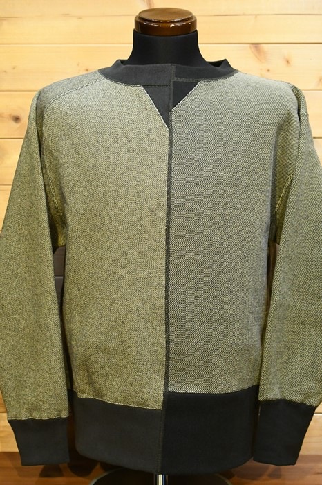 ナイジェルケーボン Nigel Cabourn スウェット 80450020002 SWEAT SHIRT MIX ZAKZAK チャコール