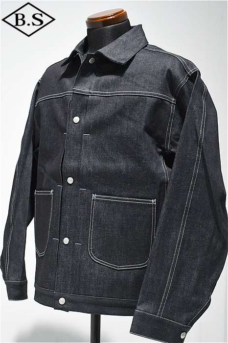 SASSAFRAS / Gジャン/XS/コットン/IDG/SF-242168 SASSAFRAS / ササフラス SASSAFRAS デニムジャケット SF-242168