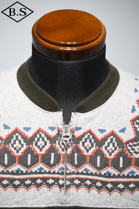 ※値下げ【レア】Warehouse雪柄ジップアップスウェット38 値下げ【レア】Warehouse雪柄ジップアップスウェット38