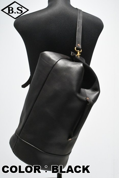 Vasco / ヴァスコ VASCO バッグ VS-200L LEATHER DUFFLE BAG BLACK