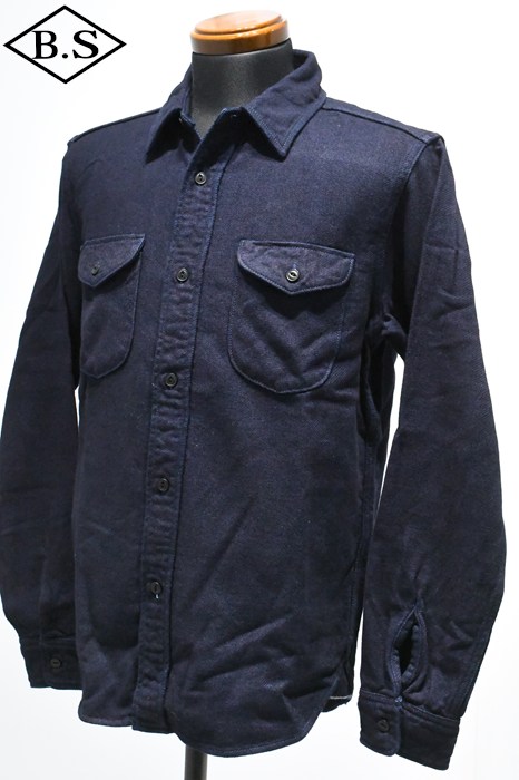 UES / ウエス UES 長袖シャツ 501655 インディゴヘビーネル