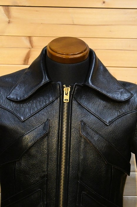 BLACKGOATSKIN NAKEDSUN ネイキッドサンレザー 38未使用品 NAKED SUN / PROMISED LAND GOATSKIN【BLACK】 | ・ ・