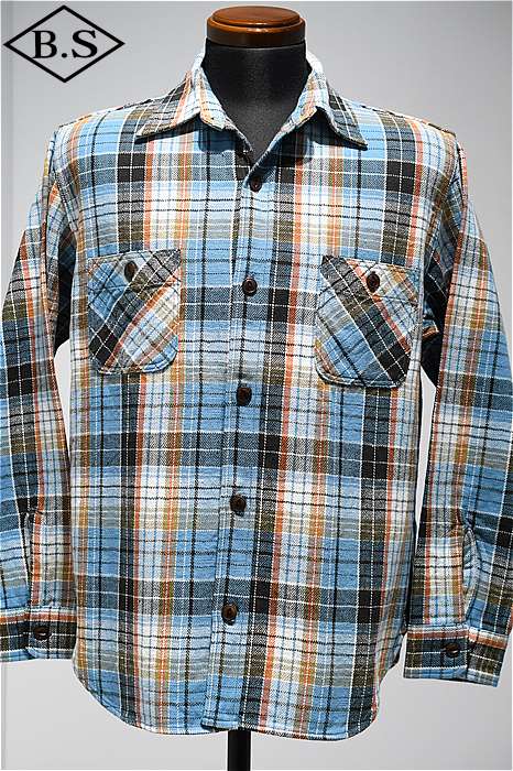 ☆ / ビッグジョン BIG JOHN 長袖シャツ MS001E HEAVY COTTON FLANNEL