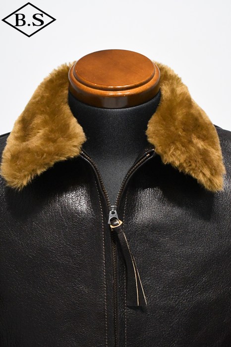 レインボーカントリー RAINBOW COUNTRY RCL-10074 BU AER -U.S.NAVY G-1 FLIGHT JACKET SPEC.55J14 (AER) L.W.FOSTER ダークシールブラウン