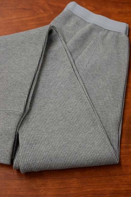 リアルマッコイズ  REAL McCOYS MC18122 WAFFLE THERMAL LONG JOHN UNDERWEAR グレー
