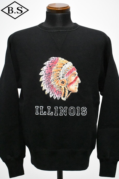 ジェラード スウェット JELADO スウェット AB12201 ILLINOIS Flocky Pt Sweat Black