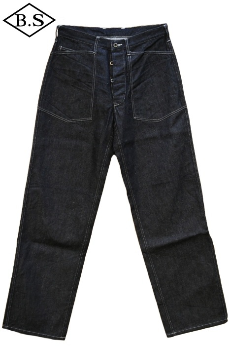 クッシュマン CUSHMAN ジーンズ 22125 10オンスデニム ベーカーパンツ BLUE