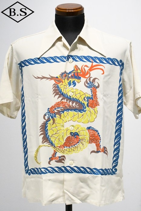 サンサーフ SUN SURF 半袖シャツ SS39529 SPECIAL EDITION “DRAGON” (SHORT SLEEVE) OFFWHITE 