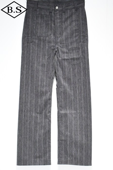 ジョングラッコー ウエアハウス John Gluckow by WAREHOUSE パンツ Lot JG-01 1910s Netmaker's Trousers ストライプ OR　