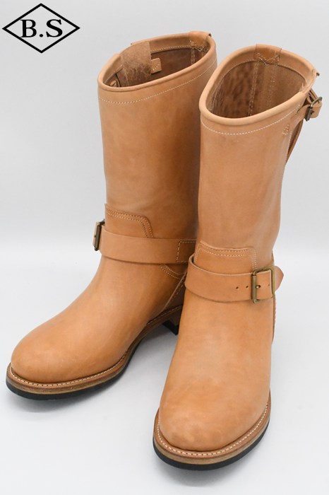 ダッパーズ Dapper's ブーツ LOT1142 40’s Style Engineer Boots NATURAL (Horse Butt)