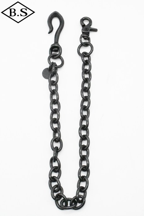 ビッグジョン BIG JOHN 小物 VWC03 BRASS 艶消しブラック ウォレットチェーン [ロング]