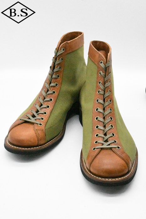 ブラザーブリッジ BROTHER BRIDGE ブーツ S009 HENRY ヘンリー OLIVE DUCK / L.BRN
