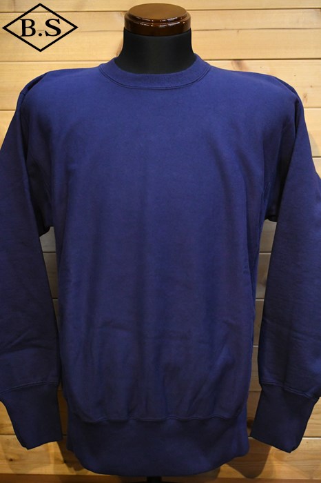 フェローズ PHERROW’S スウェット 23W-PRWS リバースウィーブ スウェット クルーネック Purple