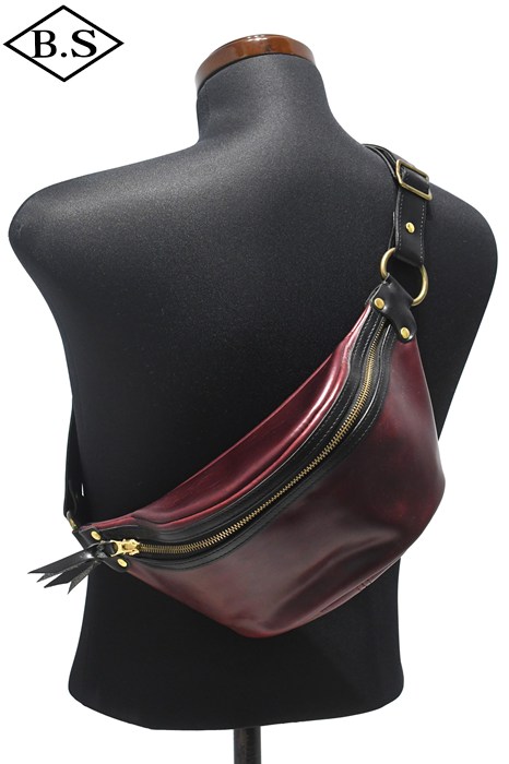オーパス OPUS インセプション INCEPTION バッグ IPCEB-02 クロムエクセル レザーファニーパック CHROMEXCEL LEATHER FUNNY PACK BURGUNDY