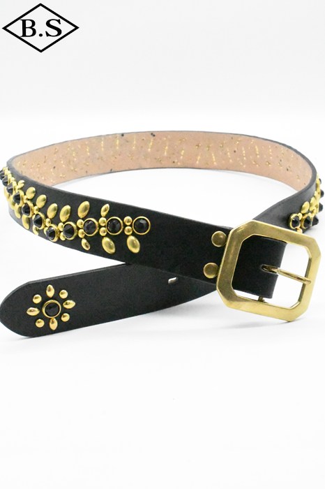 シュガー SUGAR ベルト SU033 STUDS BELT 03 BLACK