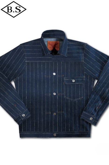 デラックスウエア DELUXEWARE アウター DX40153 12.5oz STRIPE INDIGO